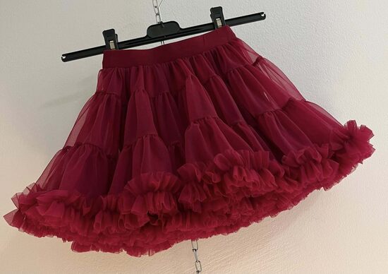 (98-122) Tiulinis sijonas "Burgundy"